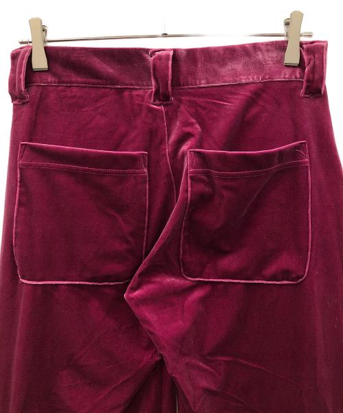 X-GIRL（エックスガール）X-GIRL (エックスガール) VELOUR CARGO PANTS（ベロア カーゴ パンツ） パープル サイズ:Mの古着・服飾アイテム