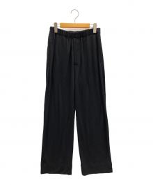 WRAPINKNOT（ラッピンノット）の古着「ノータックイージーワイドパンツ」｜ブラック