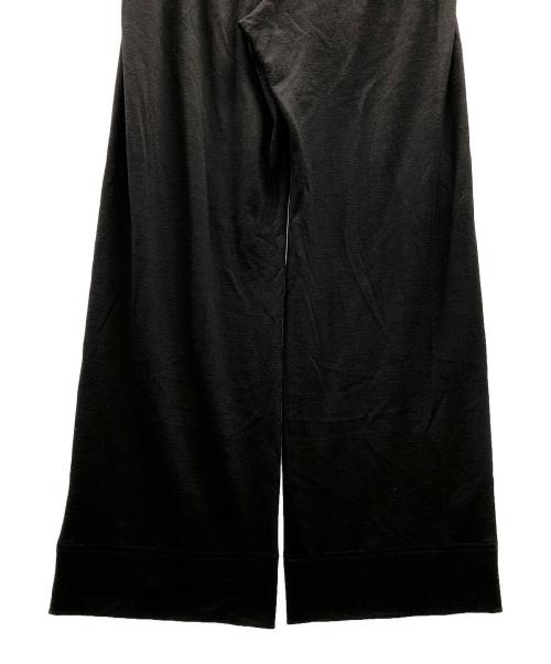 WRAPINKNOT（ラッピンノット）WRAPINKNOT (ラッピンノット) ノータックイージーワイドパンツ ブラック サイズ:2の古着・服飾アイテム