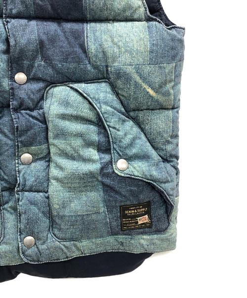 Denim & Supply（デニム＆サプライ）Denim & Supply (デニム＆サプライ) RALPH LAUREN (ラルフローレン) 中綿ベスト ブルー サイズ:XSの古着・服飾アイテム