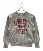 Championチャンピオン）の古着「リバースウィーブスウェット ILLINOIS STATE（イリノイ ステイト）」｜グレー