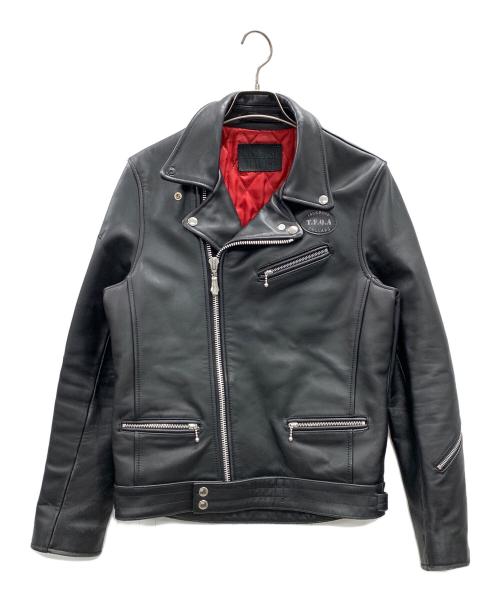 JACKROSE（ジャックローズ）JACKROSE (ジャックローズ) ダブルライダースジャケット ブラック サイズ:3の古着・服飾アイテム