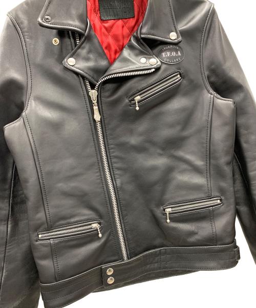 JACKROSE（ジャックローズ）JACKROSE (ジャックローズ) ダブルライダースジャケット ブラック サイズ:3の古着・服飾アイテム