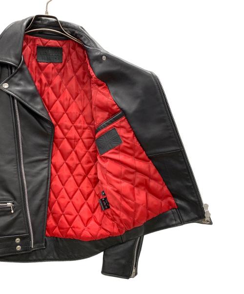 JACKROSE（ジャックローズ）JACKROSE (ジャックローズ) ダブルライダースジャケット ブラック サイズ:3の古着・服飾アイテム