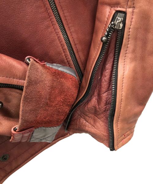 KADOYA（カドヤ）KADOYA (カドヤ) レザージャケット レッド サイズ:Sの古着・服飾アイテム