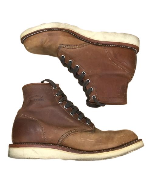 CHIPPEWA（チペワ）CHIPPEWA (チペワ) ワークブーツ ブラウン サイズ:26.5cmの古着・服飾アイテム