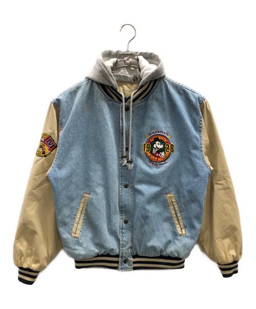 DISNEY（ディズニー）DISNEY (ディズニー) 90sデニムスタジャン インディゴ サイズ:MEDIUMの古着・服飾アイテム