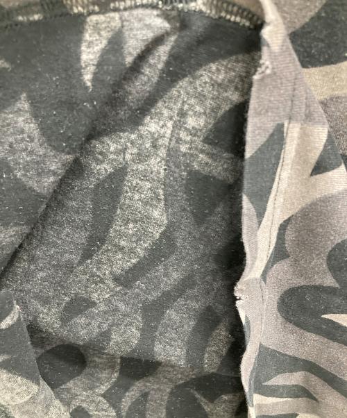 NUMBER (N)INE（ナンバーナイン）NUMBER (N)INE (ナンバーナイン) ロングスリーブカットソー ブラック×グレー サイズ:3の古着・服飾アイテム