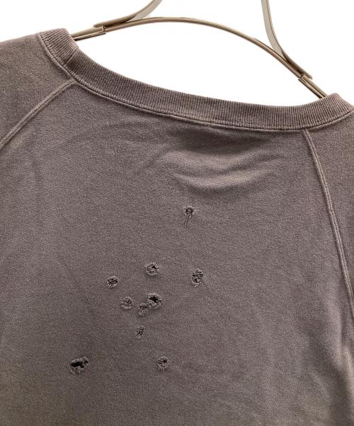 NUMBER (N)INE（ナンバーナイン）NUMBER (N)INE (ナンバーナイン) ダメージ加工スウェット グレー サイズ:3の古着・服飾アイテム