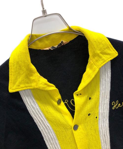 Hilton（ヒルトン）Hilton (ヒルトン) 50sボーリングシャツ イエロー×ブラック サイズ:Mの古着・服飾アイテム