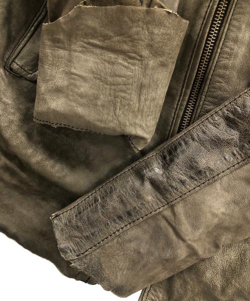 14th addiction（フォーティーンスアディクション）14th addiction (フォーティーンスアディクション) レザージャケット グレー サイズ:実寸サイズにてご確認ください。の古着・服飾アイテム