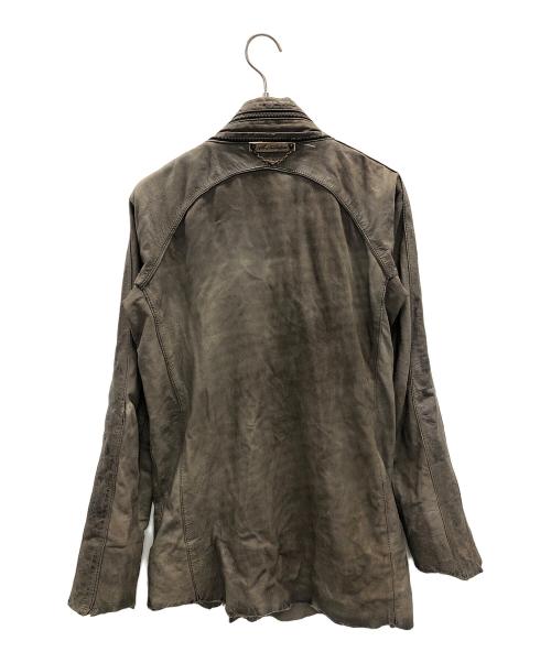 14th addiction（フォーティーンスアディクション）14th addiction (フォーティーンスアディクション) レザージャケット グレー サイズ:実寸サイズにてご確認ください。の古着・服飾アイテム