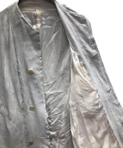 JULIUS（ユリウス）JULIUS (ユリウス) レザーコート ライトグレー サイズ:2の古着・服飾アイテム