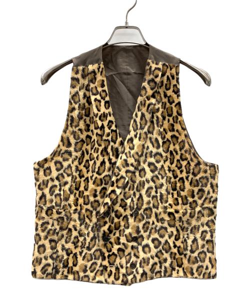 My way man（マイウェイマン）My way man (マイウェイマン) ベスト カーキ×ブラウン サイズ:Lの古着・服飾アイテム