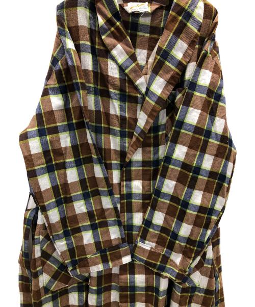 B.V.D（ビーブイディー）B.V.D (ビーブイディー) ヴィンテージネルガウン ブラウン サイズ:Lの古着・服飾アイテム