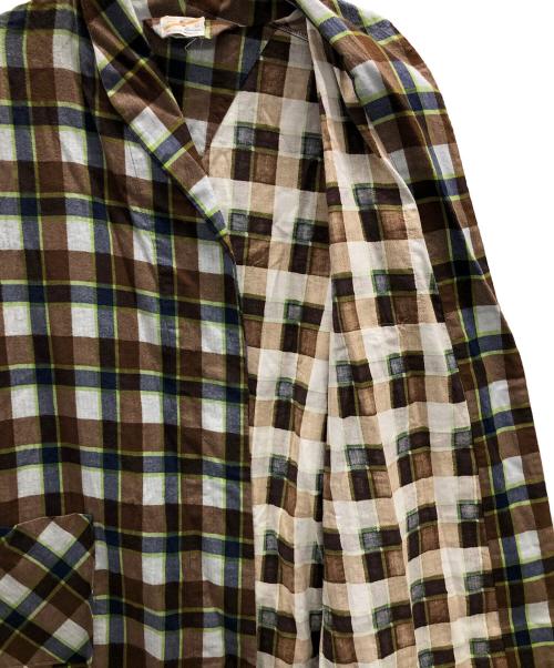 B.V.D（ビーブイディー）B.V.D (ビーブイディー) ヴィンテージネルガウン ブラウン サイズ:Lの古着・服飾アイテム