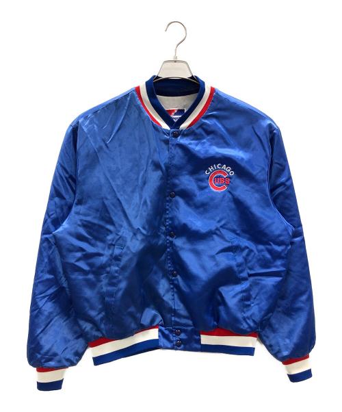 Swing ster（スウィングスター）Swing ster (スウィングスター) CHICAGO CUBS（シカゴカブズ）ナイロンブルゾン ブルー サイズ:XLの古着・服飾アイテム