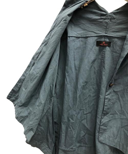 ART MIX 萌（アート ミックス モユル）ART MIX 萌 (アート ミックス モユル) シャツブラウス ネイビー サイズ:M～Lの古着・服飾アイテム