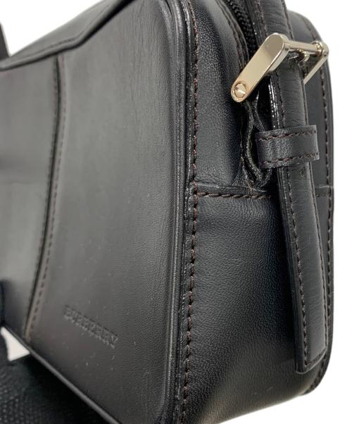 BURBERRY（バーバリー）BURBERRY (バーバリー) レザーショルダーバッグ ブラック サイズ:実寸サイズにてご確認ください。の古着・服飾アイテム