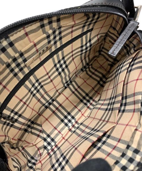 BURBERRY（バーバリー）BURBERRY (バーバリー) レザーショルダーバッグ ブラック サイズ:実寸サイズにてご確認ください。の古着・服飾アイテム