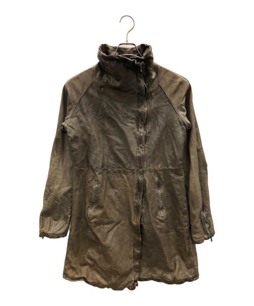 GIORGIO BRATO（ジョルジョブラッド）GIORGIO BRATO (ジョルジョブラッド) レザージャケット グレー サイズ:40の古着・服飾アイテム