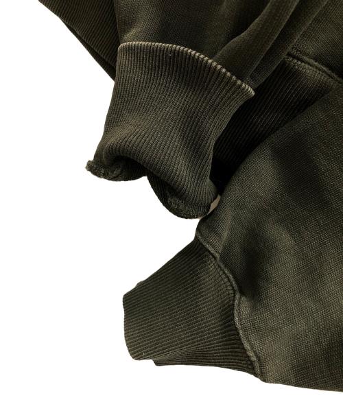 AMI Alexandre Mattiussi（アミアレクサンドルマテュッシ）AMI Alexandre Mattiussi (アミアレクサンドルマテュッシ) ハート刺繍プルオーバーパーカー グリーン サイズ:Mの古着・服飾アイテム