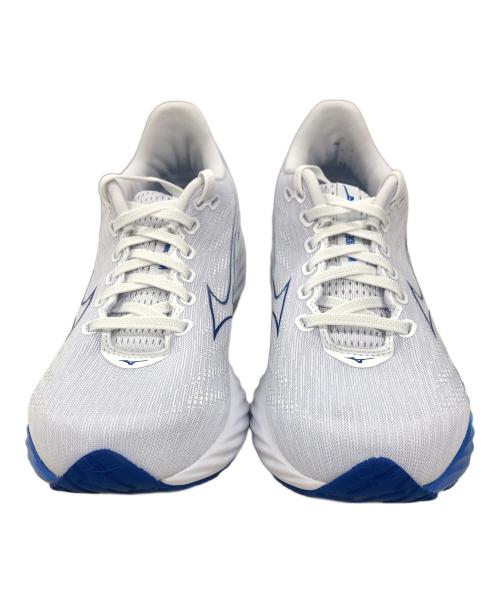 MIZUNO（ミズノ）MIZUNO (ミズノ) ランニングシューズ WAVE RIDER(ウエーブライダー）28 ホワイト×ブルー サイズ:25cmの古着・服飾アイテム