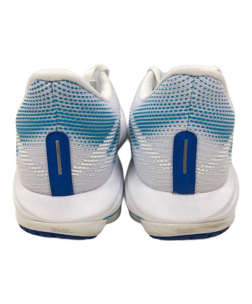 MIZUNO（ミズノ）MIZUNO (ミズノ) ランニングシューズ WAVE RIDER(ウエーブライダー）28 ホワイト×ブルー サイズ:25cmの古着・服飾アイテム