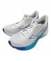 MIZUNO（ミズノ）の古着「ランニングシューズ WAVE RIDER(ウエーブライダー）28」｜ホワイト×ブルー