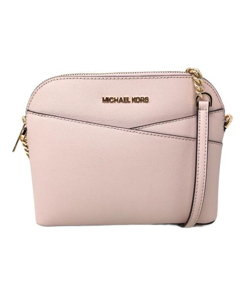MICHAEL KORS（マイケル・コース）MICHAEL KORS ショルダーバッグ JET SET TRAVEL MD DOME XCROSS XBODY（ジェットセット トラベル ミディアム ドーム クロスボディ） ピンク サイズ:実寸サイズにてご確認ください。の古着・服飾アイテム