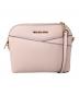MICHAEL KORS（マイケルコース）の古着「ショルダーバッグ JET SET TRAVEL MD DOME XCROSS XBODY（ジェットセット トラベル ミディアム ドーム クロスボディ）」｜ピンク