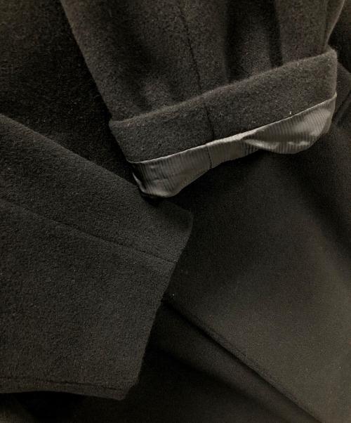 Ermenegildo Zegna soft（エルメネジルドゼニアソフト）Ermenegildo Zegna soft (エルメネジルドゼニアソフト) ウール ロング チェスターコート ブラック サイズ:46の古着・服飾アイテム