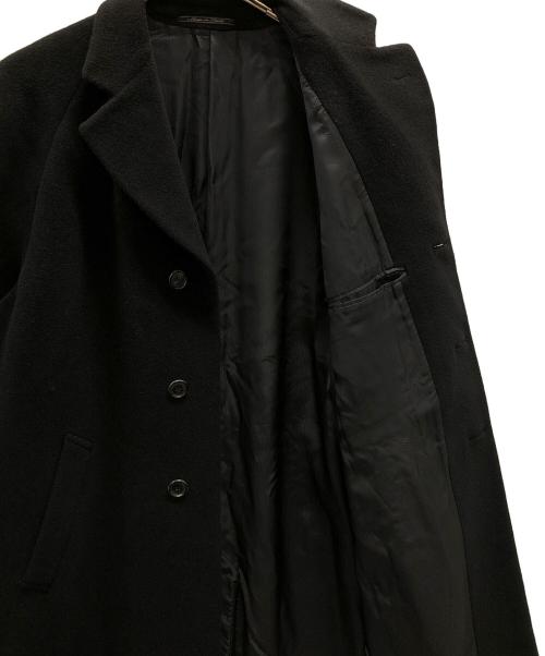 Ermenegildo Zegna soft（エルメネジルドゼニアソフト）Ermenegildo Zegna soft (エルメネジルドゼニアソフト) ウール ロング チェスターコート ブラック サイズ:46の古着・服飾アイテム