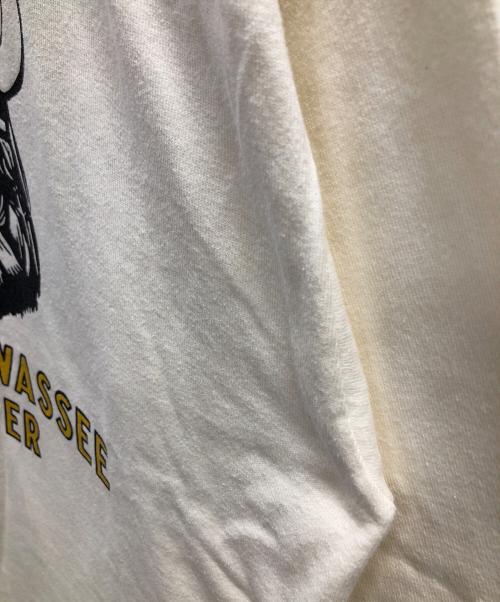 TENDERLOIN（テンダーロイン）TENDERLOIN (テンダーロイン) 7分袖カットソー NFL（エヌ エフ エル）フットボールTシャツ ホワイト サイズ:MEDIUMの古着・服飾アイテム