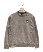 THE NORTH FACEザ ノース フェイス）の古着「スウェット ヘザーロゴクルー」｜グレー
