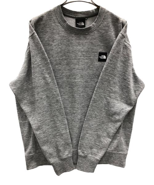 THE NORTH FACE（ザ ノース フェイス）THE NORTH FACE (ザ ノース フェイス) スウェット ヘザーロゴクルー グレー サイズ:Mの古着・服飾アイテム