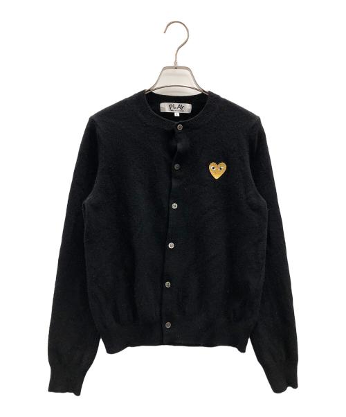 PLAY COMME des GARCONS（プレイコムデギャルソン）PLAY COMME des GARCONS (プレイ コムデギャルソン) クルーネックカーディガン ブラック サイズ:Lの古着・服飾アイテム