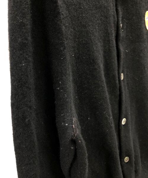 PLAY COMME des GARCONS（プレイコムデギャルソン）PLAY COMME des GARCONS (プレイ コムデギャルソン) クルーネックカーディガン ブラック サイズ:Lの古着・服飾アイテム