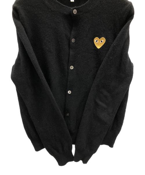 PLAY COMME des GARCONS（プレイコムデギャルソン）PLAY COMME des GARCONS (プレイ コムデギャルソン) クルーネックカーディガン ブラック サイズ:Lの古着・服飾アイテム