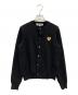 PLAY COMME des GARCONS（プレイ コムデギャルソン）の古着「クルーネックカーディガン」｜ブラック
