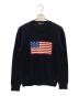 POLO RALPH LAUREN（ポロ・ラルフローレン）の古着「アメリカンフラッグニット」｜ネイビー