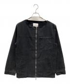 jiedaジエダ）の古着「ノーカラージャケット」｜グレー