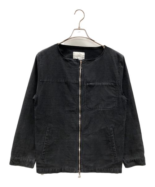 jieda（ジエダ）jieda (ジエダ) ノーカラージャケット グレー サイズ:実寸サイズにてご確認ください。の古着・服飾アイテム