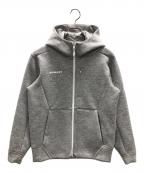 MAMMUTマムート）の古着「ダイノ 2.0 ミッドレイヤー フーデッド ジャケット アジアンフィット」｜ライトグレー