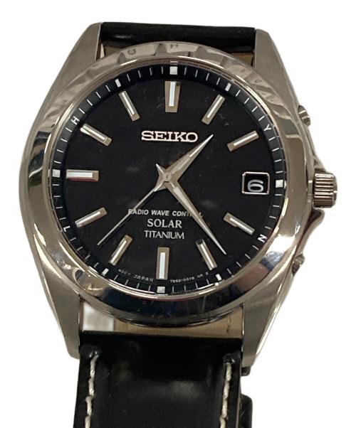 SEIKO（セイコー）SEIKO (セイコー) 腕時計 電波ソーラー ブラック サイズ:実寸サイズにてご確認くださいの古着・服飾アイテム