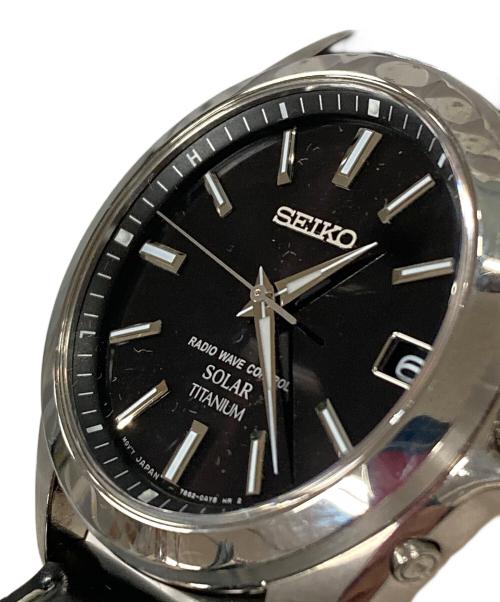 SEIKO（セイコー）SEIKO (セイコー) 腕時計 電波ソーラー ブラック サイズ:実寸サイズにてご確認くださいの古着・服飾アイテム