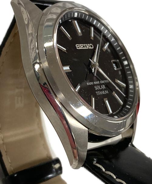 SEIKO（セイコー）SEIKO (セイコー) 腕時計 電波ソーラー ブラック サイズ:実寸サイズにてご確認くださいの古着・服飾アイテム