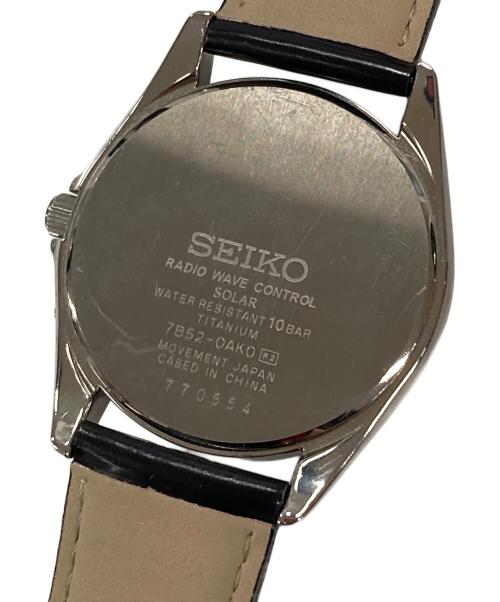 SEIKO（セイコー）SEIKO (セイコー) 腕時計 電波ソーラー ブラック サイズ:実寸サイズにてご確認くださいの古着・服飾アイテム