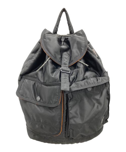 PORTER（ポーター）PORTER (ポーター) リュック BACKPACK（バックパック） ブラック×オレンジ サイズ:実寸サイズにてご確認ください。の古着・服飾アイテム