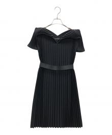 JUNYA WATANABE COMME des GARCONS（ジュンヤワタナベ コムデギャルソン）の古着「プリーツブラウスワンピース」｜ブラック